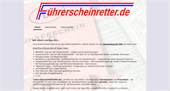 Desktop Screenshot of fuehrerscheinretter.de